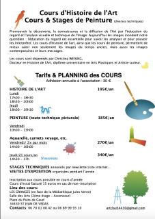 artchai - Planning des cours et tarifs
